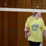 Ein Dorf spielt Volleyball