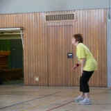 Ein Dorf spielt Volleyball